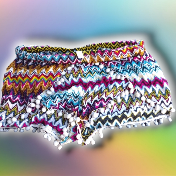 Colorful bohemian short shorts - Picture 4 of 6